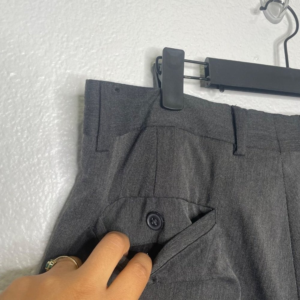Michael Kors Mens Dress Pants 32x30 Charcoal Gray Heather Stretch Flat Front - Picture 15 of 15